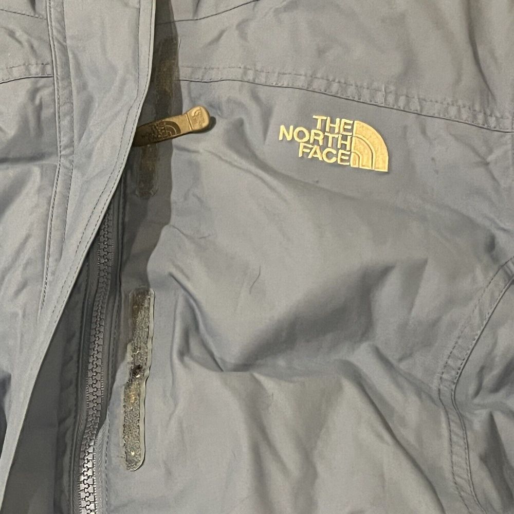 The‎ North Face Belted 550 Womens Large Jacket Coat Goose Down Puffer Blue - Picture 6 of 13